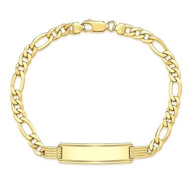 <STRONG>Esclava de Hombre oro 3x1</STRONG> 5 mm <BR>Esta <STRONG>pulsera de hombre con chapa</STRONG> tiene unos eslabones de 5 