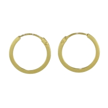 <P><STRONG>Pendiente aro oro 18 kilates plano.&nbsp;Argolla de oro&nbsp;plana</STRONG>&nbsp;un complemento clasico y siempre a l