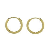 <P><STRONG>Pendiente aro liso plano oro 18 kilates.&nbsp;Criollas planas de oro</STRONG> completamente lisas&nbsp;con acabado&nb