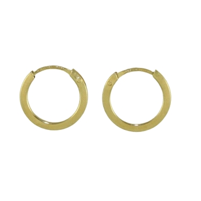 <P><STRONG>Pendiente aro liso plano oro 18 kilates.&nbsp;Criollas planas de oro</STRONG> completamente lisas&nbsp;con acabado&nb