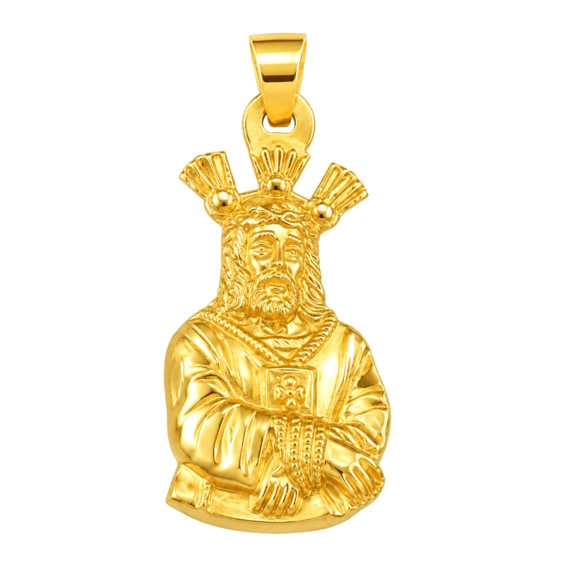 <STRONG>Medalla silueta Cautivo 37 x 21 mm oro amarillo 18k</STRONG>. Esta<STRONG> medalla</STRONG> religiosa de Nuestro Padre J
