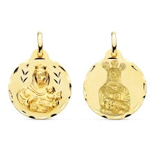 <STRONG>Medalla escapulario 21 mm Cautivo y Virgen del Carmen oro amarillo 18k tallas</STRONG>. Medalla&nbsp;escapulario de Nues