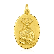 <STRONG>Medalla Cautivo 25 x 18 mm oro amarillo 18k</STRONG>. <STRONG>Medalla ovalada</STRONG> de Nuestro Padre Jesús <STRONG>Ca