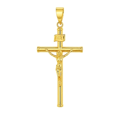 <STRONG>Cruz con cristo oro 9 kilates 25mm</STRONG>. <STRONG>Cruz&nbsp;</STRONG>de<STRONG> tubo</STRONG> con <STRONG>cristo</STR
