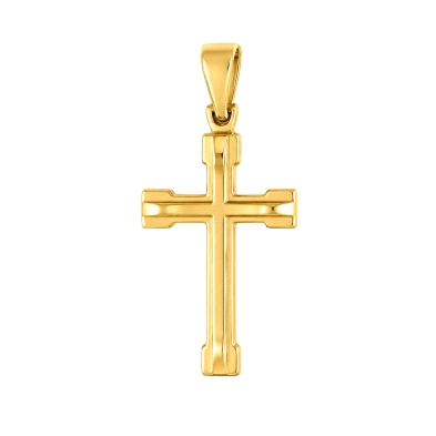 <STRONG>Cruz oro amarillo 9 kilates mate brillo.</STRONG><BR><STRONG>Cruz sin cristo</STRONG> con un tamaño de 27 mm de alto&nbs