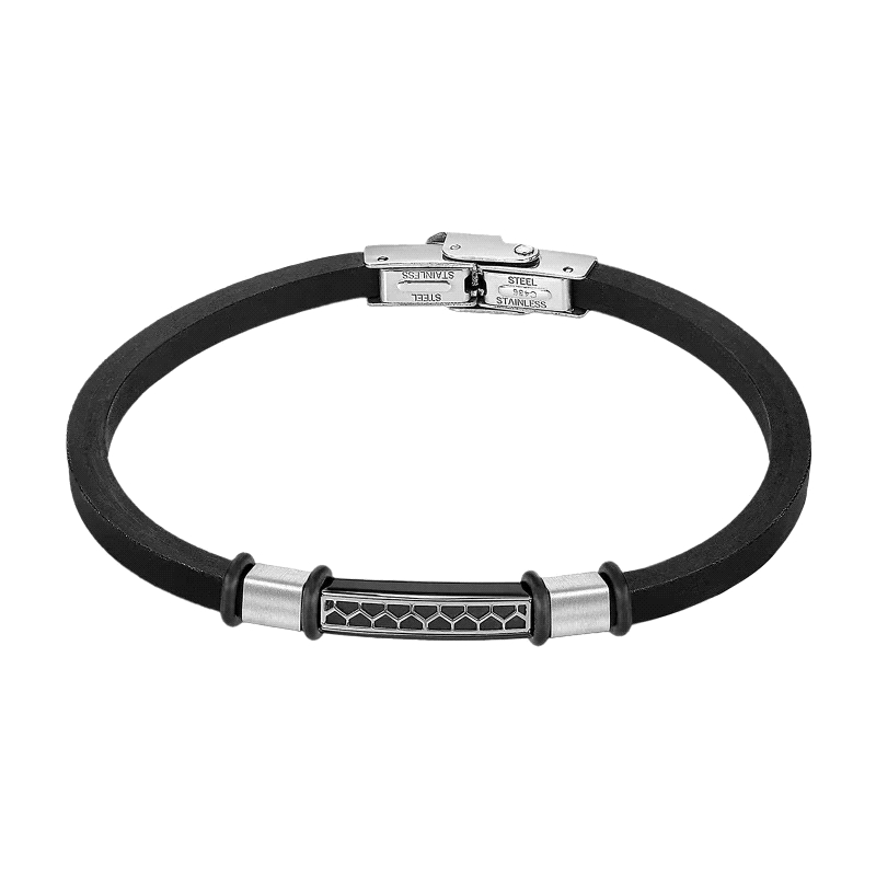 <STRONG>Pulsera hombre Lotus acero LS2537-2/3</STRONG><BR>Pulsera de acero y caucho para hombre Lotus.<BR>