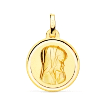 <STRONG>Medalla virgen niña 16 mm oro amarillo 18k</STRONG>. Medalla de la <STRONG>virgen niña</STRONG> con un diámetro de <STRO
