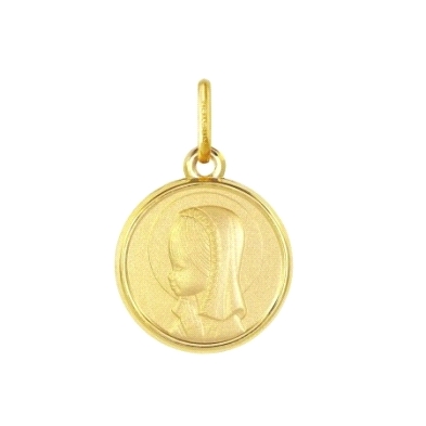 <P><STRONG>Medalla niña 14 mm oro amarillo 18k Argyor</STRONG>. Medalla para niña con un diámetro de 14 mm. Tiene acabado matiza