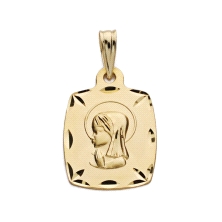 <STRONG>Medalla niña 16 x 14 mm oro amarillo 18k tallas.<BR>Medalla</STRONG> para <STRONG>niña</STRONG> con la imagen de la virg