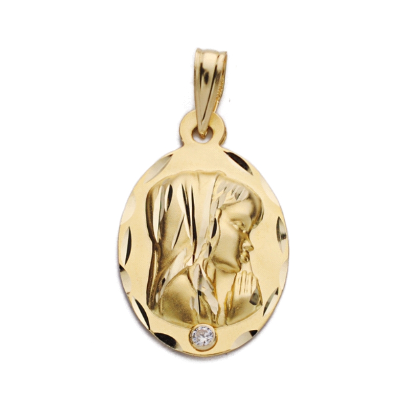 <STRONG>Medalla virgen niña 19 x 14 mm oro amarillo 18k oval.</STRONG><BR><STRONG>Medalla</STRONG> con la <STRONG>virgen niña</S