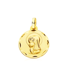 <STRONG>Medalla virgen niña 14 mm oro amarillo 18k tallas</STRONG>.&nbsp;Medalla con la imagen de la <STRONG>virgen niña</STRONG