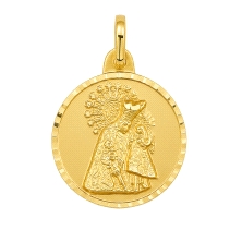 <STRONG>Medalla Virgen de los Desamparados 17 mm oro 18k</STRONG>. Medalla con la imagen de la <STRONG>Virgen</STRONG> de los <S