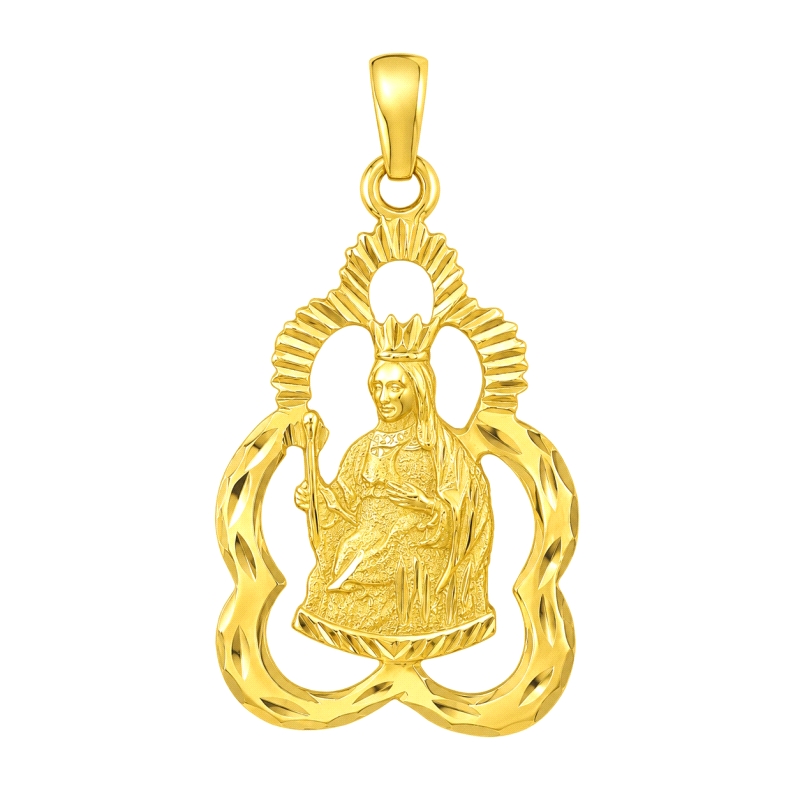 <STRONG>Medalla Virgen de la Victoria 24 x 15 mm oro 18k</STRONG>. Medalla de la Virgen de la Victoria&nbsp;con un tamaño&nbsp;d