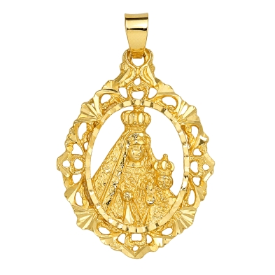 <P><STRONG>Medalla Virgen de la Salud 27 x 21 mm oro 18k filigranas</STRONG>. Medalla de la <STRONG>Virgen de la Salud</STRONG> 