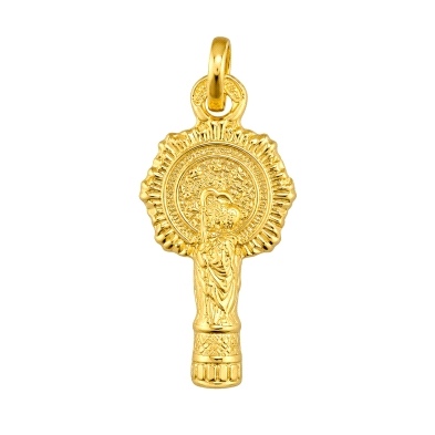 <P><STRONG>Medalla 23 x 11 Virgen Del Pilar oro 18k silueta</STRONG>. Medalla<STRONG> </STRONG>de la <STRONG>Virgen del Pilar&nb