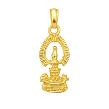 <STRONG>Medalla Virgen de la Fuensanta Coín 16 x 9 mm oro 18k silueta</STRONG>. Medall de La <STRONG>Virgen </STRONG>de la <STRO