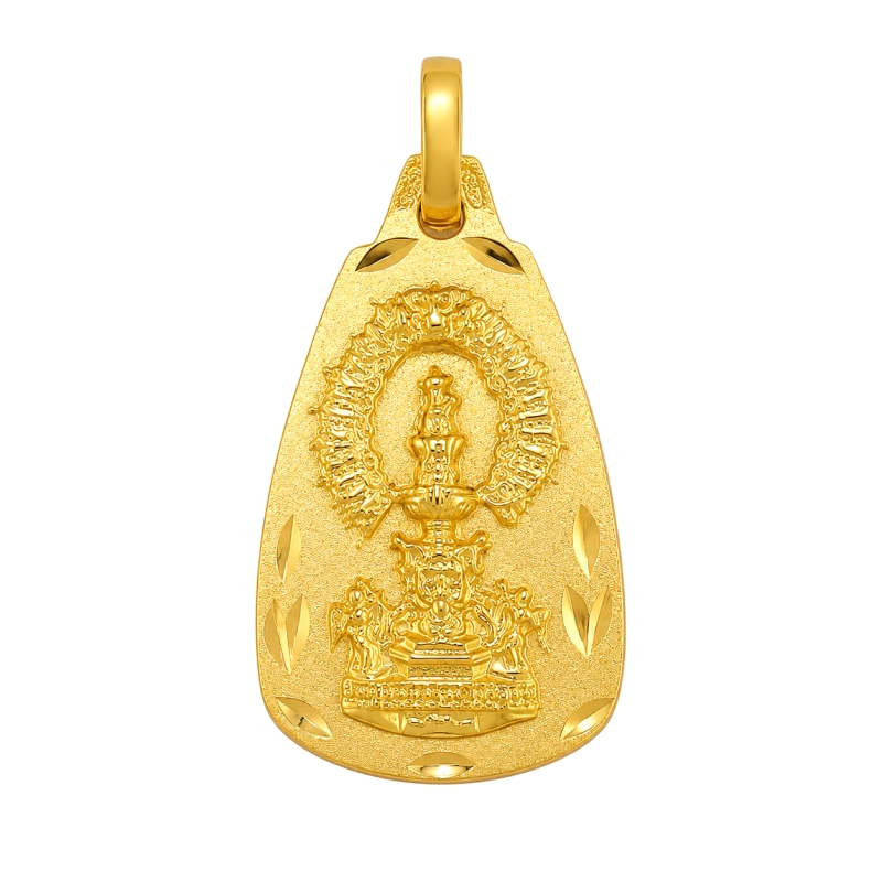 <STRONG>Medalla Virgen de la Fuensanta Coín 25 x 15 mm oro 18k</STRONG>. Medalla de la Virgen de la Fuensanta de Coín con un tam