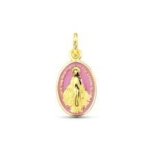<STRONG>Medalla Virgen Milagrosa 14 x 9&nbsp;mm oro 18 k</STRONG> rosa. <STRONG>Medalla</STRONG> de la <STRONG>Virgen Milagrosa<