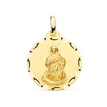 <STRONG>Medalla Virgen de la Inmaculada Concepción 18 mm oro 18k tallas</STRONG>. Medalla de la <STRONG>Virgen de la Inmaculada 