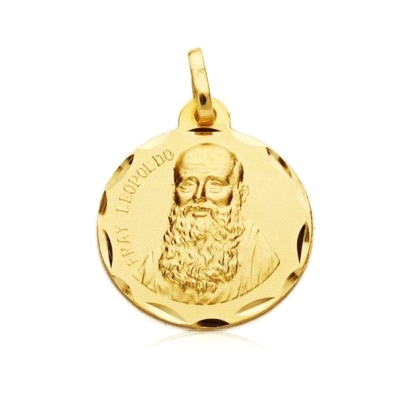 <STRONG>Medalla Fray Leopoldo 21mm oro 18k tallas</STRONG>. Medalla de <STRONG>Fray Leopoldo</STRONG> con un diametro de <STRONG