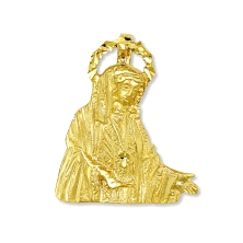 <P><STRONG>Medalla Virgen del Rocio de Málaga 26 x 19&nbsp;mm oro 18k silueta</STRONG>. <STRONG>Medalla</STRONG> de la <STRONG>V