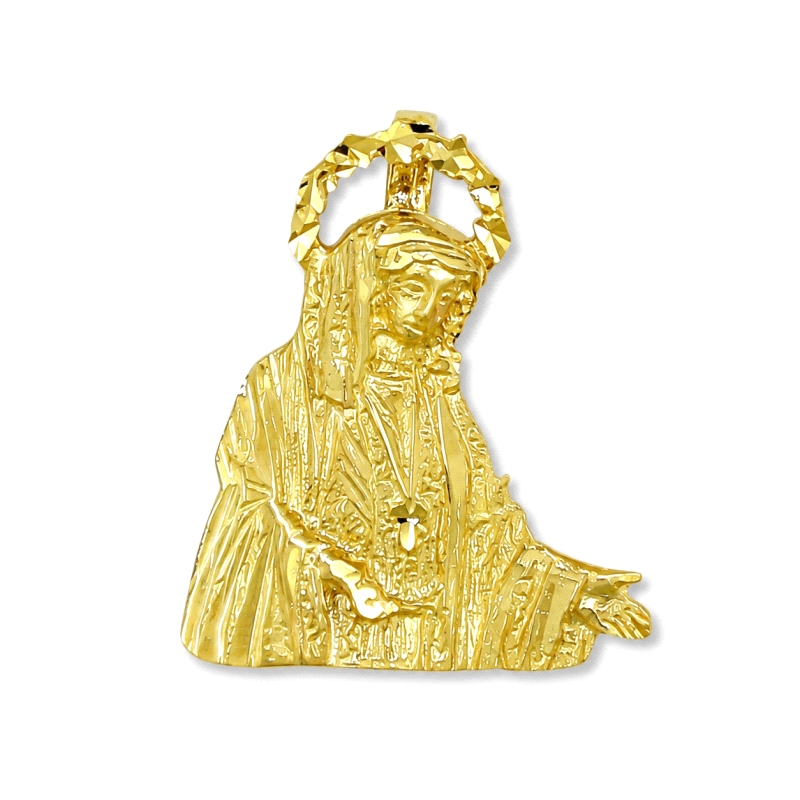 <P><STRONG>Medalla Virgen del Rocio de Málaga 26 x 19&nbsp;mm oro 18k silueta</STRONG>. <STRONG>Medalla</STRONG> de la <STRONG>V