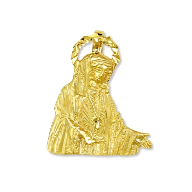 <P><STRONG>Medalla Virgen del Rocio de Málaga 20 x 16 mm oro 18k silueta</STRONG>. <STRONG>Medalla</STRONG> de la <STRONG>Virgen