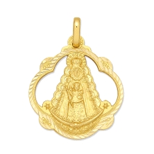 <P><STRONG>Medalla Virgen del Rocio 16 mm calada oro 18k helice</STRONG>. <STRONG>Medalla</STRONG> de la <STRONG>Virgen del Roci