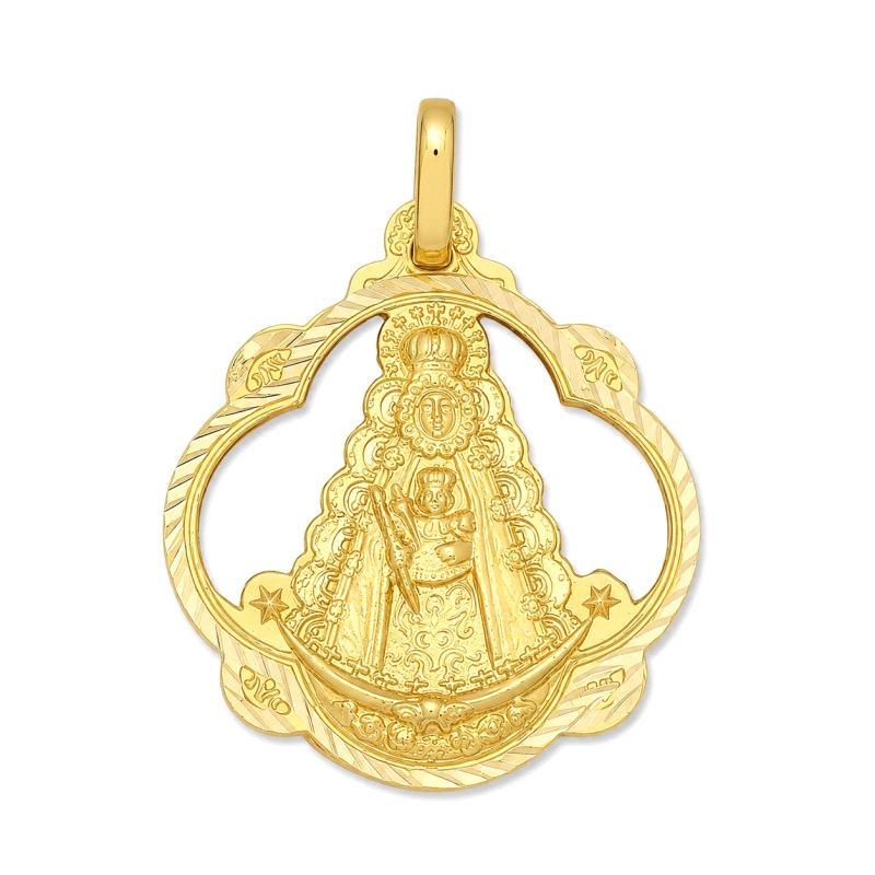 <P><STRONG>Medalla Virgen del Rocio 16 mm calada oro 18k helice</STRONG>. <STRONG>Medalla</STRONG> de la <STRONG>Virgen del Roci