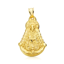 <STRONG>Medalla Virgen del Rocio 30 x 20 mm oro 18k silueta</STRONG>. <STRONG>Medalla</STRONG> en silueta de la<STRONG> Virgen d