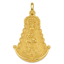 <STRONG>Medalla Virgen del Rocio 37 x 26 mm oro 18k silueta</STRONG>. <STRONG>Medalla</STRONG> de la <STRONG>Virgen del Rocio</S