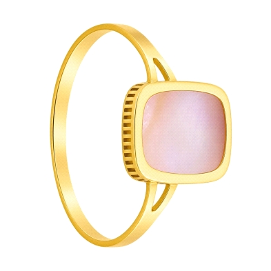 <STRONG>Anillo mujer oro 18k nacar rosa.</STRONG><BR>Sortija<STRONG>&nbsp;de mujer</STRONG> que tiene en su frente una piedra na
