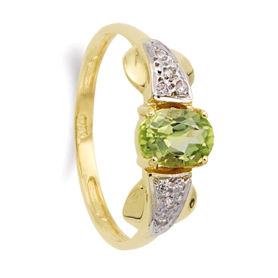 <STRONG>Anillo mujer oro 18k bicolor piedra verde.<BR>Sortija</STRONG> para<STRONG> mujer</STRONG> con <STRONG>piedra verde</STR
