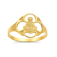 <STRONG>Anillo mujer oro 18k Virgen del Rocio calada</STRONG>.<BR><STRONG>Anillo</STRONG> para<STRONG> mujer</STRONG> de la <STR
