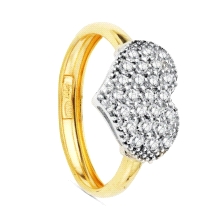 <STRONG>Anillo mujer oro 18k cuajo corazón.</STRONG><BR><STRONG>Sortija</STRONG> para <STRONG>mujer</STRONG> con&nbsp;aro de oro