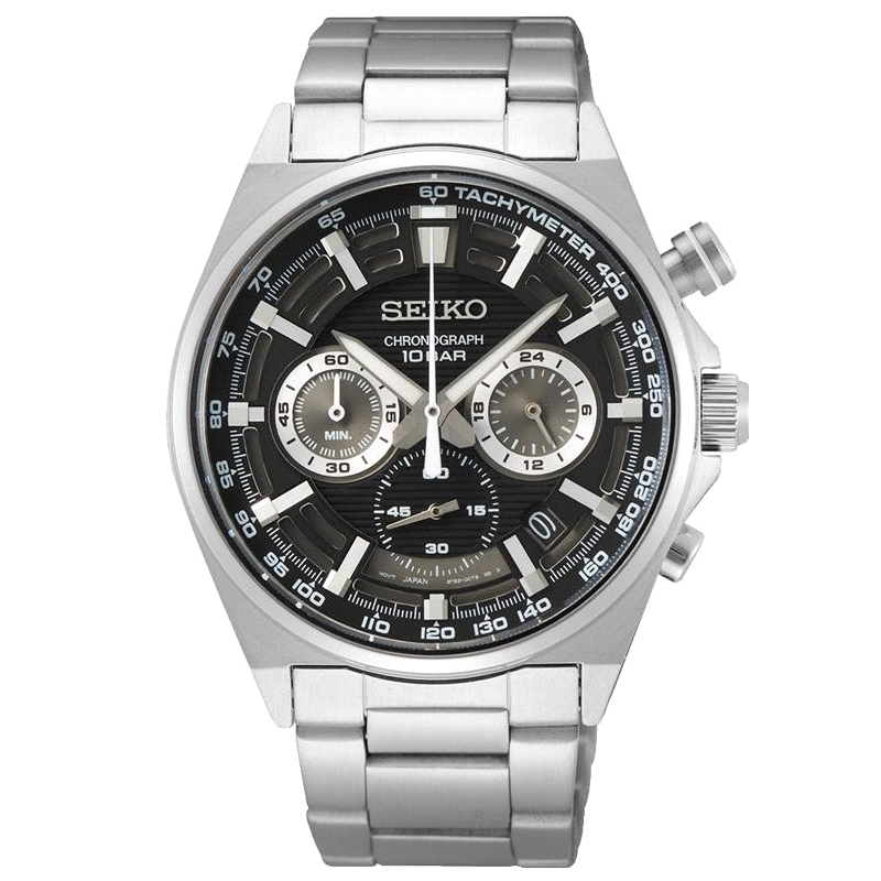 Reloj Seiko Hombre SSB397P1<BR>Caja y Brazalete de acero y esfera gris con cronografo