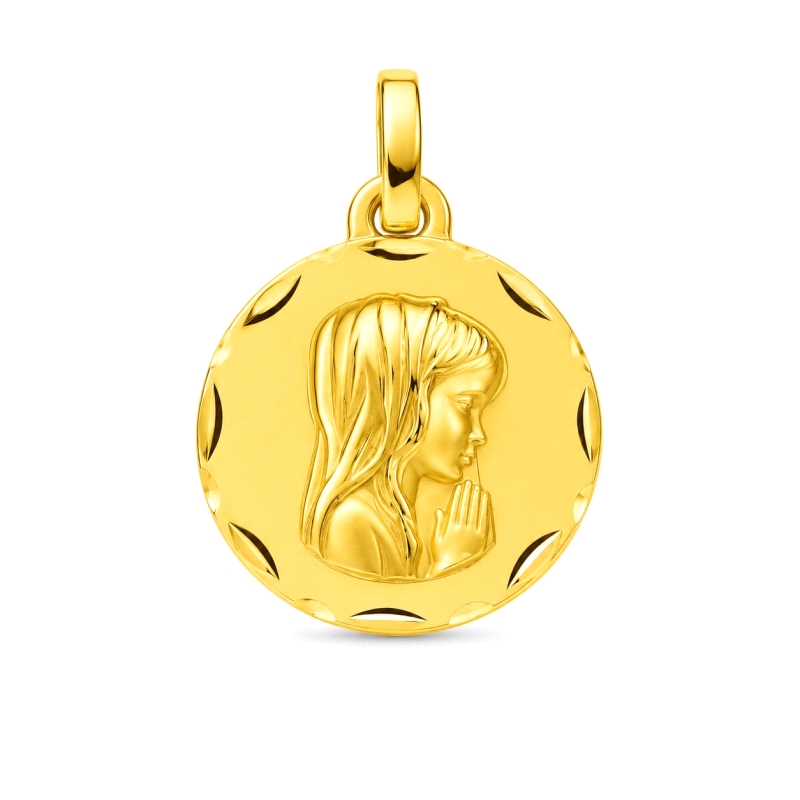 <STRONG>Medalla niña 16 mm oro amarillo 9k tallas</STRONG>. <STRONG>Medalla </STRONG>para niña con un diámetro de 16 mm. Tiene l