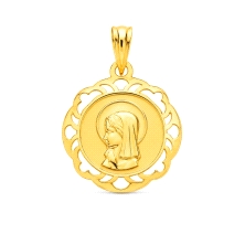 <P><STRONG>Medalla Virgen&nbsp;Niña </STRONG><BR>Calada con Terminación Laser<BR>Fabricada en <STRONG>Oro de 9 Kilates</STRONG><