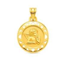 <P><STRONG>Medalla&nbsp;Angelito</STRONG> Querubín de Rafael <BR>Calada con Terminación Laser<BR>Fabricado en <STRONG>Oro de 9 K