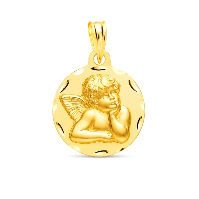 <P><STRONG>Medalla&nbsp;Angelito</STRONG> Querubín de Rafael (7)<BR>Fabricado en <STRONG>Oro de 9 Kilate</STRONG>s<BR>14 mm de D