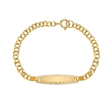 <STRONG>Esclava bebé oro 18k 11 cm húngara.<BR></STRONG><STRONG>Esclava</STRONG>&nbsp;para <STRONG>bebé</STRONG> con eslabón <ST