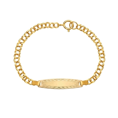 <STRONG>Esclava bebé oro 18k 11 cm húngara.<BR></STRONG><STRONG>Esclava</STRONG>&nbsp;para <STRONG>bebé</STRONG> con eslabón <ST
