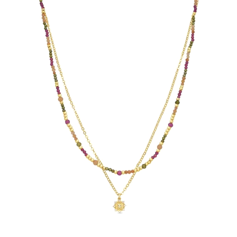 <STRONG>Collar Luxenter multicolor NXA803YC2000</STRONG>&nbsp; <BR><STRONG>Gargantilla</STRONG> de <STRONG>mujer doble Luxenter<