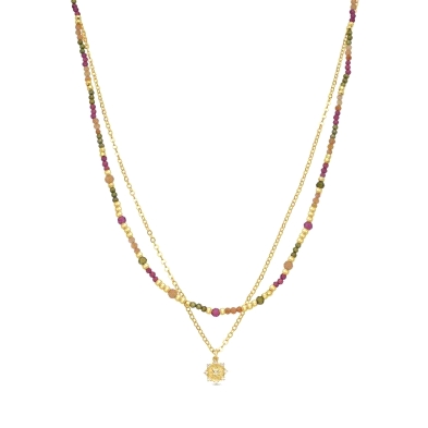 <STRONG>Collar Luxenter multicolor NXA803YC2000</STRONG>&nbsp; <BR><STRONG>Gargantilla</STRONG> de <STRONG>mujer doble Luxenter<