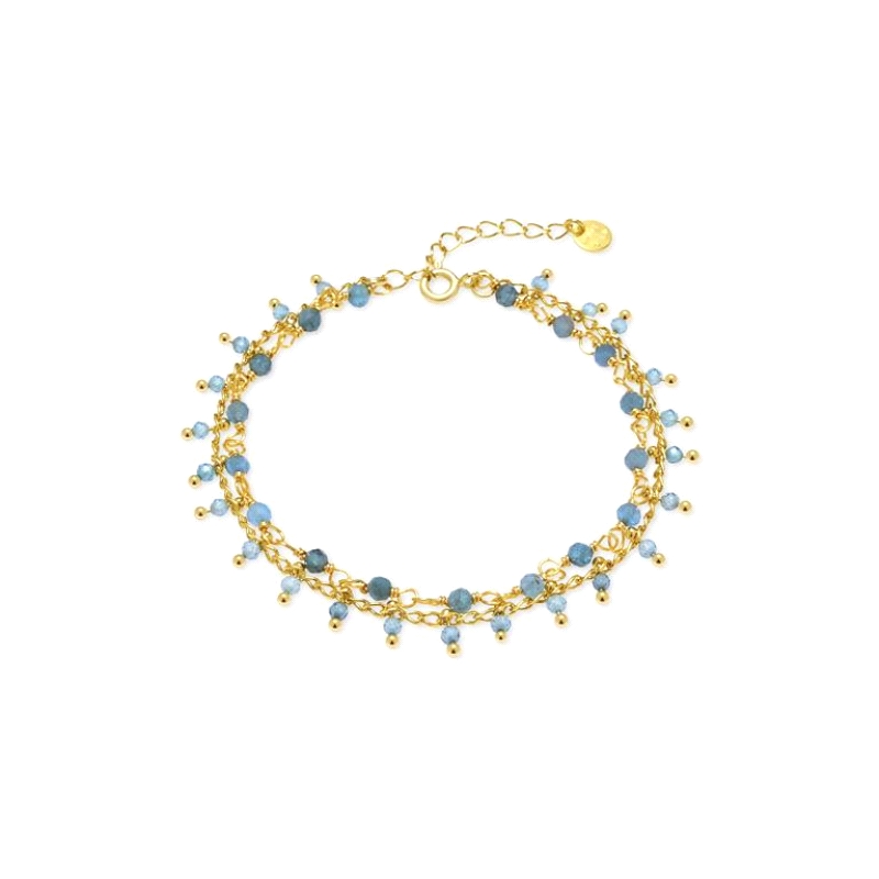 <STRONG>Pulsera mujer Luxenter BXA584Y53900 apatita azul.</STRONG><BR><STRONG>Pulsera</STRONG> para <STRONG>mujer</STRONG> doble