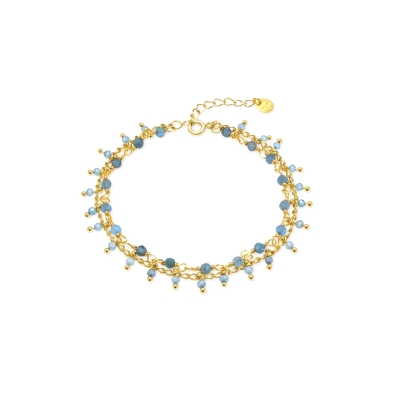 <STRONG>Pulsera mujer Luxenter BXA584Y53900 apatita azul.</STRONG><BR><STRONG>Pulsera</STRONG> para <STRONG>mujer</STRONG> doble