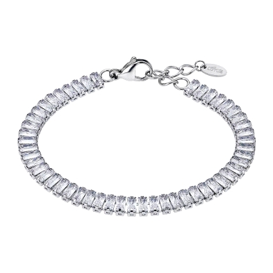 <STRONG>Pulsera mujer acero LS2570-2/1 con circonitas</STRONG>&nbsp; <BR><STRONG>Pulsera</STRONG> de<STRONG> mujer</STRONG> con 