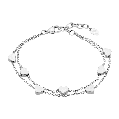 <STRONG>Pulsera acero Lotus LS2560-2/1 con corazones</STRONG>&nbsp; <BR><STRONG>Pulsera</STRONG> de <STRONG>mujer</STRONG> doble
