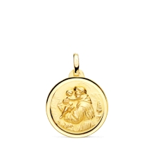 <P>Medalla San Antonio 18 mm filo liso<BR>Medalla San Antonio oro de 18k<BR>Fabricada en oro de 18 kilates</P>