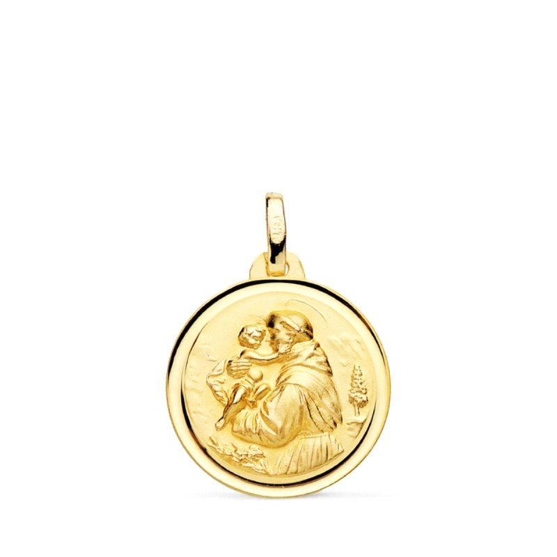 <P>Medalla San Antonio 18 mm filo liso<BR>Medalla San Antonio oro de 18k<BR>Fabricada en oro de 18 kilates</P>